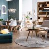 Canap & Fauteuil Miliboo Canap Design | Canap Scandinave 2 Places En Tissu Gris Clair Et Bois Clair Luna