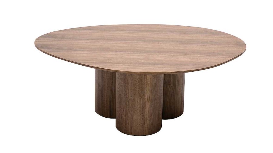 Table Miliboo | Table Basse Design Bois Fonc Noyer L100 Cm Hollen