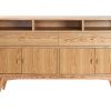 Rangement Miliboo | Buffet Vintage En Bois Clair 4 Portes 2 Tiroirs L160 Cm Nordeco