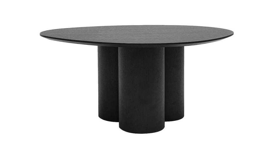 Table Miliboo | Table Basse Design Bois Noir L78 Cm Hollen