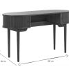 Bureau Miliboo Bureau Design | Bureau Vintage Avec Rangements Portes Coulissantes Bois Fonc Noyer L130 Cm Epic