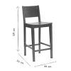 Chaise & Tabouret Miliboo Tabouret De Bar | Tabouret De Bar Scandinave Bois Ch Ne H65 Cm Melvil