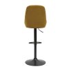 Chaise & Tabouret Miliboo Tabouret De Bar | Tabourets De Bar Design R Glables Velours Bronze (Lot De 2) Holo