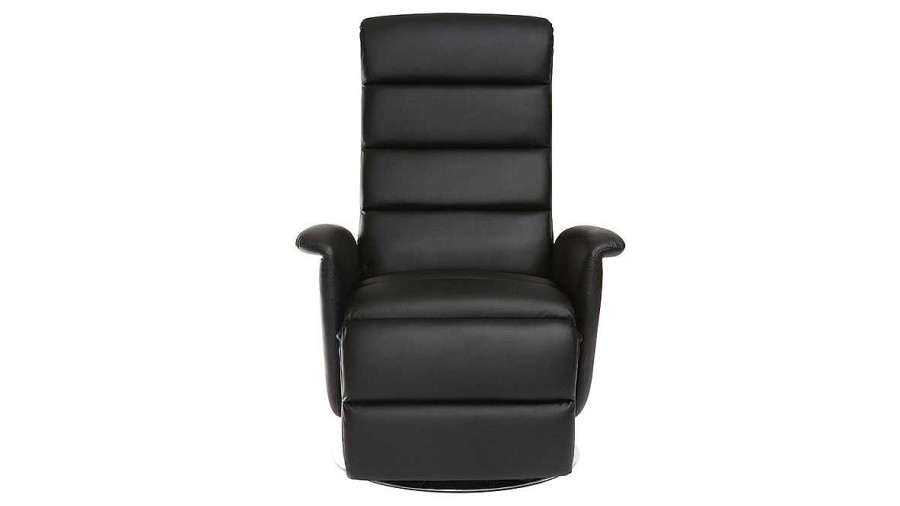 Canap & Fauteuil Miliboo Fauteuil Relax | Fauteuil Relax Manuel Noir Nelson