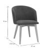 Chaise & Tabouret Miliboo Chaise Design | Chaises Scandinaves En Tissu Effet Velours Bleu Canard Et Bois Clair Massif (Lot De 2) Vanity