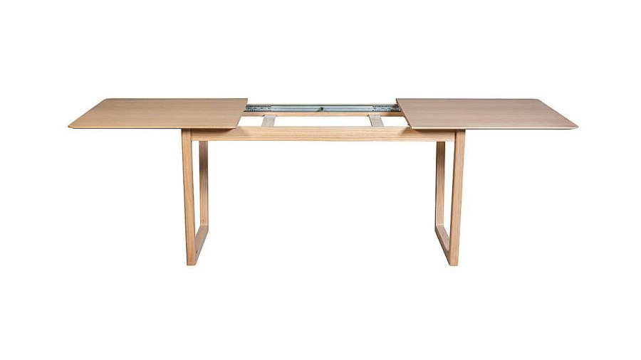 Table Miliboo Table Extensible | Table Extensible Rallonges Int Gr Es Rectangulaire Bois Clair Ch Ne L160-240 Cm Laho