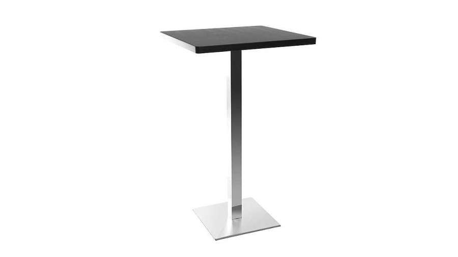 Table Miliboo | Table De Bar Design Carr E Noire L60 Cm Jory