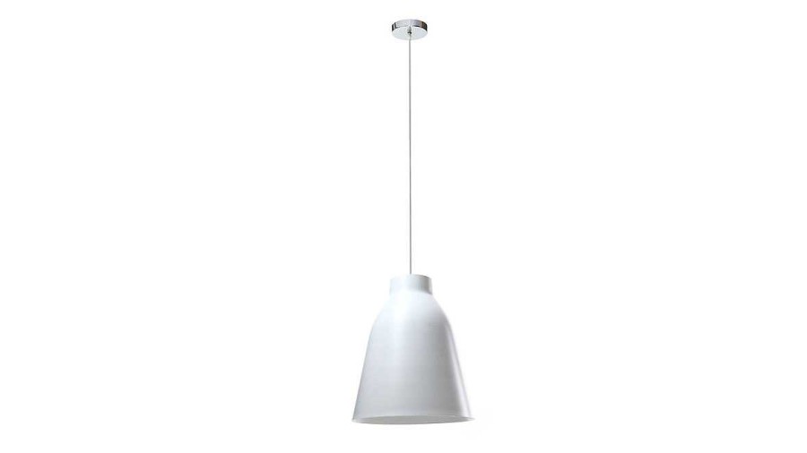 Luminaire Miliboo | Suspension Design En M Tal Blanc D40 Cm Corola L