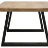 Table Miliboo | Table Basse Rectangulaire Bois Manguier Massif Et M Tal Noir L100 Cm Vijay