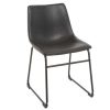 Chaise & Tabouret Miliboo Chaise Design | Chaise Industrielle Noire New Rock