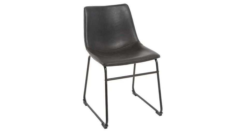 Chaise & Tabouret Miliboo Chaise Design | Chaise Industrielle Noire New Rock