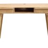 Bureau Miliboo Bureau Design | Bureau Avec Rangements 2 Tiroirs Ethnique Bois Manguier Massif Grav L120 Cm Kaffir