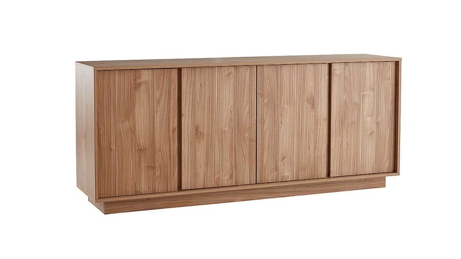 Rangement Miliboo | Buffet Scandinave Finition Bois Ch Ne 4 Portes L180 Cm Como