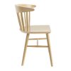 Chaise & Tabouret Miliboo Chaise Design | Chaises Barreaux En Bois Clair Ch Ne (Lot De 2) Daria