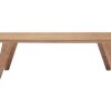 Table Miliboo | Table Basse Rectangulaire Scandinave Bois Clair L120Cm Fifties