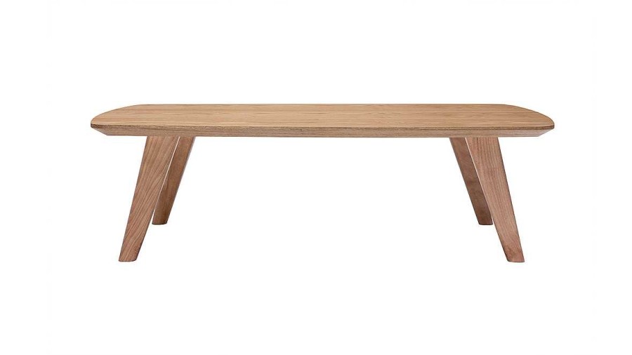 Table Miliboo | Table Basse Rectangulaire Scandinave Bois Clair L120Cm Fifties