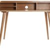 Bureau Miliboo Bureau Design | Bureau Avec Rangements Vintage Bois Clair L120 Cm Nordeco