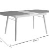 Table Miliboo Table Extensible | Table Extensible Rallonges Int Gr Es Rectangulaire En Bois Clair Ch Ne L150-180 Cm Sheldon