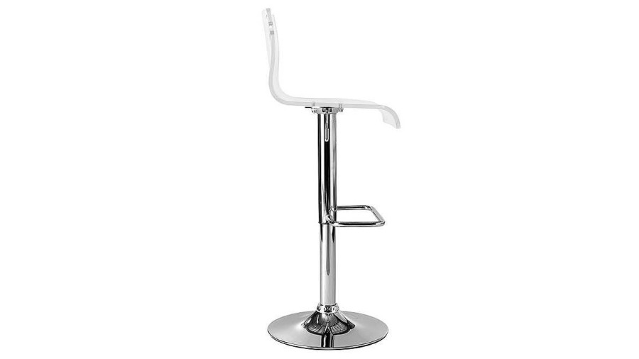 Chaise & Tabouret Miliboo Tabouret De Bar | Tabouret De Bar Design En Plexiglas Transparent (Lot De 2) Saturne