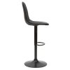 Chaise & Tabouret Miliboo Tabouret De Bar | Tabourets De Bar Design R Glables Noirs (Lot De 2) Cox