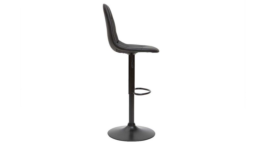 Chaise & Tabouret Miliboo Tabouret De Bar | Tabourets De Bar Design R Glables Noirs (Lot De 2) Cox