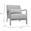 Canap & Fauteuil Miliboo Fauteuil Design | Fauteuil Scandinave En Tissu Effet Velours Gris Clair Et Bois Clair Massif Derry