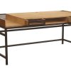 Bureau Miliboo Bureau Design | Bureau Avec Rangements 2 Tiroirs Industriel Bois Manguier Massif Et M Tal Noir L180 Cm Rack