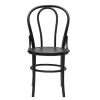 Chaise & Tabouret Miliboo Chaise Design | Chaises Bistrot Bois Massif Noir (Lot De 2) Prune