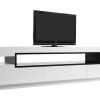 Rangement Miliboo Meuble Tv Design | Meuble Tv Design Blanc Laqu Brillant L200 Cm Livo