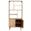 Bureau Miliboo | Biblioth Que En Bois Manguier Massif 2 Portes Grav Es L80 Cm Rubia