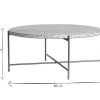 Table Miliboo | Table Basse Ronde Design En Terrazzo Et M Tal Dor D81 Cm Mezzo