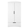 Chambre Miliboo | Armoire Avec Penderie Et Tag Res Finition Blanc Mat L90 Cm Antonin