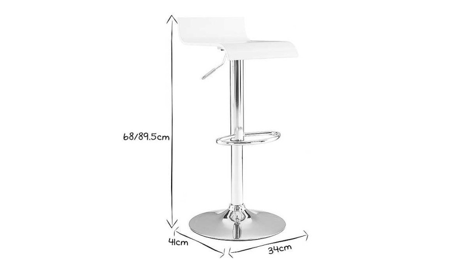 Chaise & Tabouret Miliboo Tabouret De Bar | Tabouret De Bar Design En Bois Coloris Noyer Surf V2