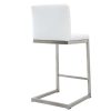 Chaise & Tabouret Miliboo Tabouret De Bar | Tabourets De Bar Design Blancs Avec Pieds M Tal (Lot De 2) Stellar