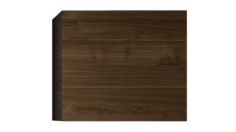 Bureau Miliboo | Rangement Mural Ferm Carr Finition Bois Fonc L55 Cm Eternel