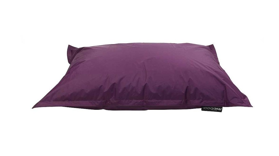 Canap & Fauteuil Miliboo | Housse De Pouf G Ant Prune Big Milibag