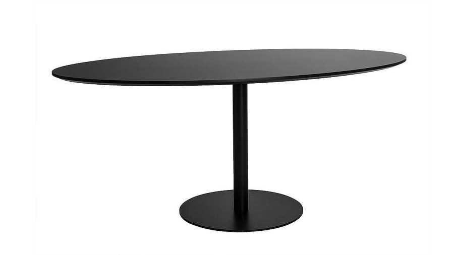 Table Miliboo Table Manger Fixe | Table Manger Design Noire Ovale L170 Cm Halia