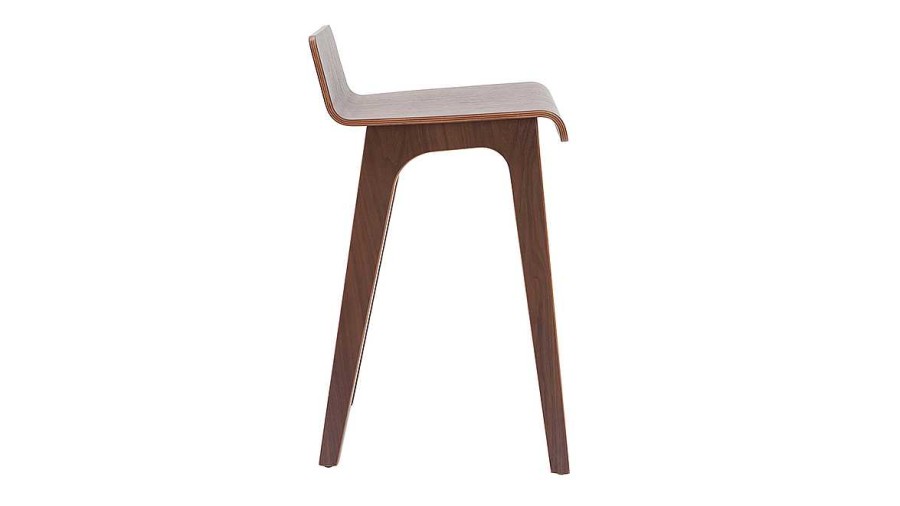 Chaise & Tabouret Miliboo Tabouret De Bar | Tabourets De Bar Scandinaves Noyer H65 Cm (Lot De 2) Baltik