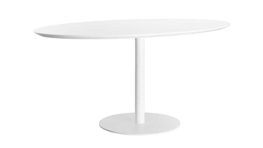 Table Miliboo Table Manger Fixe | Table Manger Design Blanche Ovale L169 Cm Halia