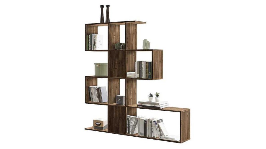 Bureau Miliboo | Biblioth Que S Parateur Design Finition Bois Noyer L139 Cm Como