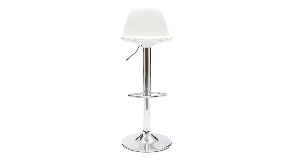 Chaise & Tabouret Miliboo Tabouret De Bar | Tabourets De Bar Design Blancs (Lot De 2) Steevy