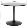 Table Miliboo Table Manger Fixe | Table Manger Design Blanc Ronde D90 Cm Calista