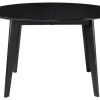 Table Miliboo Table Extensible | Table Manger Design Extensible Ronde Noire L120-150 Cm Leena