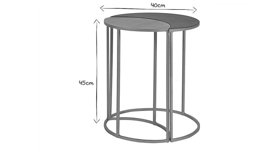 Table Miliboo | Table D'Appoint En M Tal Laqu Noir Et Dor Toscane