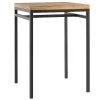 Table Miliboo | Table Haute Carr E En Manguier Massif Et M Tal Noir L70 Cm Ypster