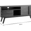 Rangement Miliboo Meuble Tv Design | Meuble Tv - Buffet Vintage Bois Fonc Noyer L160 Cm Volver