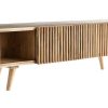 Rangement Miliboo Meuble Tv Design | Meuble Tv Bois Manguier Massif Avec Portes Coulissantes L140 Cm Alba