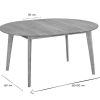 Table Miliboo Table Extensible | Table Manger Ronde Extensible Finition Ch Ne L120-150 Cm Leena