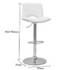 Chaise & Tabouret Miliboo Tabouret De Bar | Tabouret De Bar Design R Glable Blanc Et Bois Clair Panach