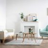 Canap & Fauteuil Miliboo Canap Design | Canap Scandinave 3 Places En Tissu Gris Et Bois Clair Fjord